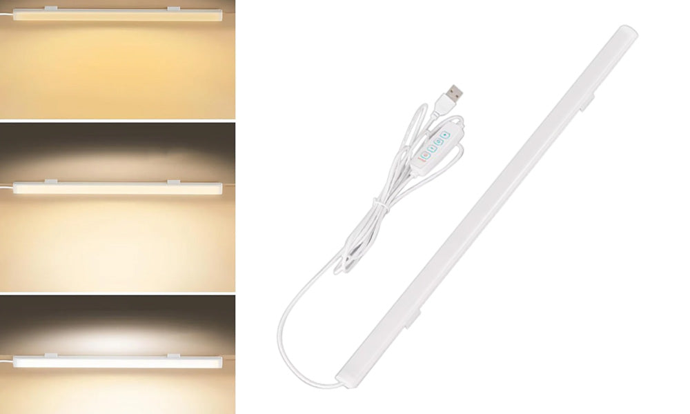 2 or 4 Pack 30cm USB Powered LED Light Bar Stepless Dimming Night Light