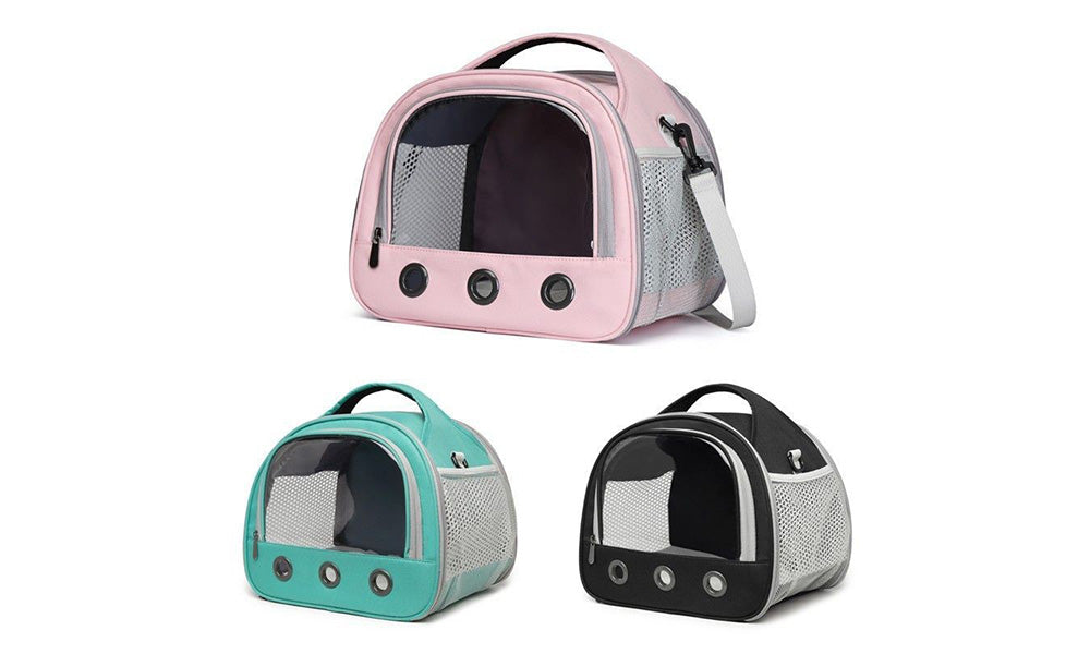Portable Pig Hamster Rabbit Small Animal Carrier Bag with Window and Strap