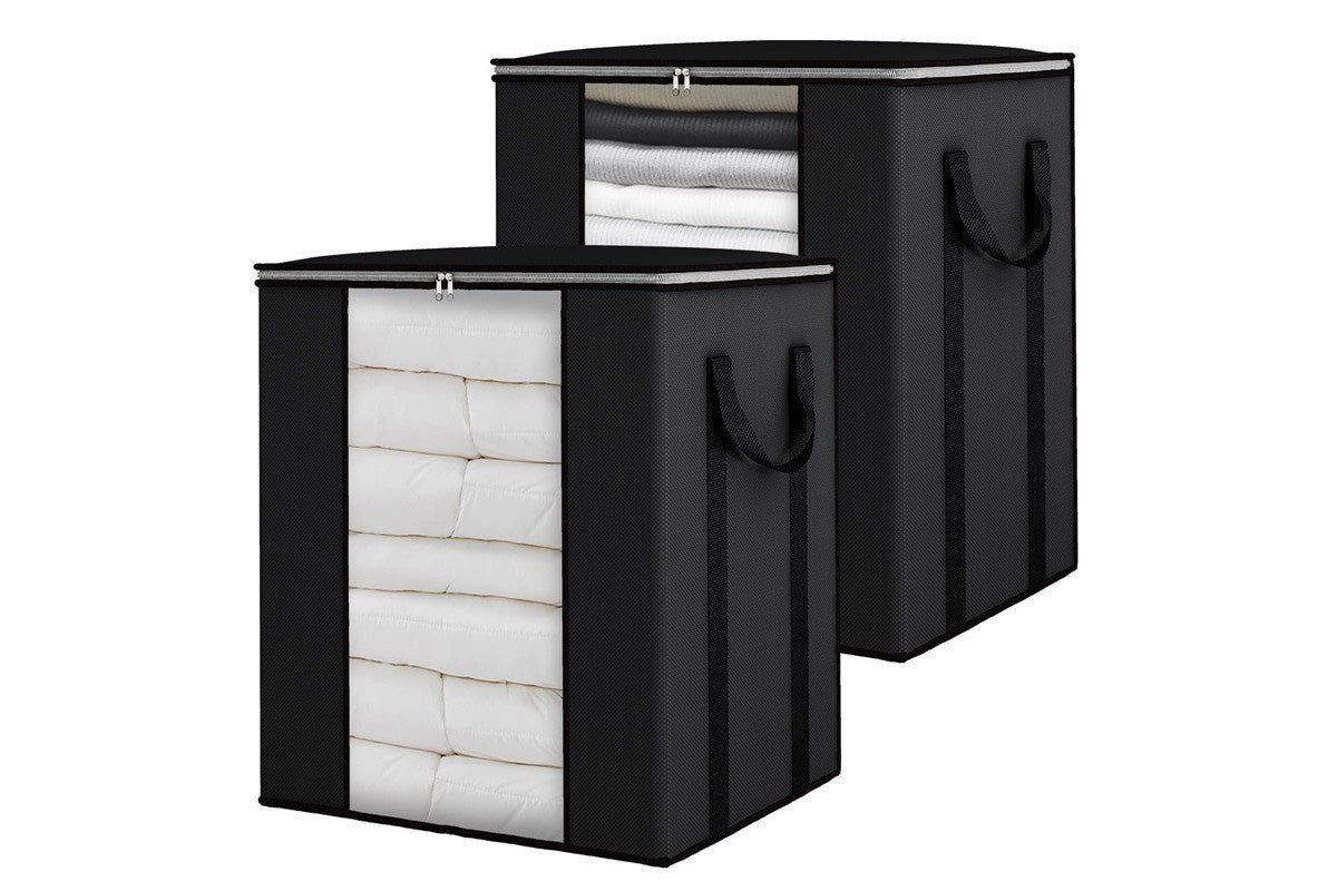 Blanket Storage Bag Extra Large Moving Clothes and Toy Foldable Container 120L