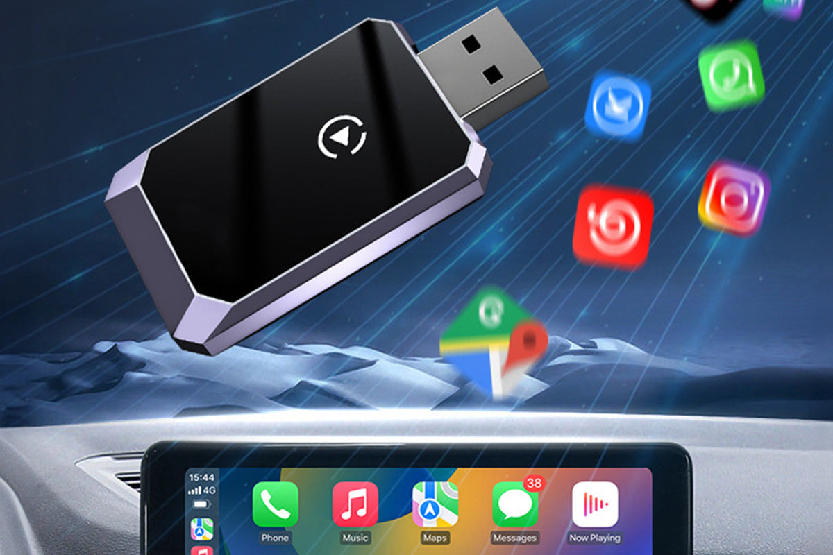 Mini Wireless CarPlay Adapter Plug and Play for Factory Wired CarPlay Cars iOS 10+