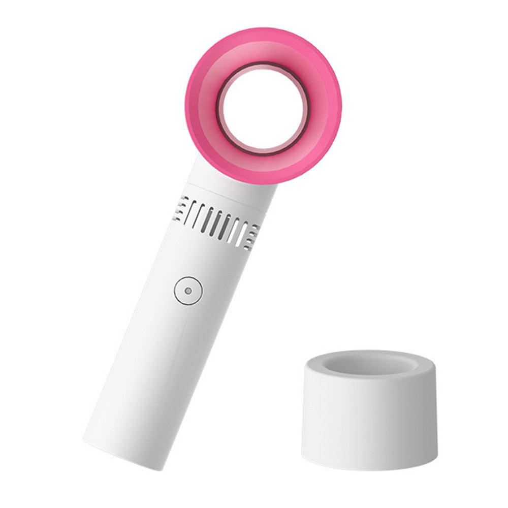 Portable Handheld Fan USB Rechargeable Bladeless Fan - White