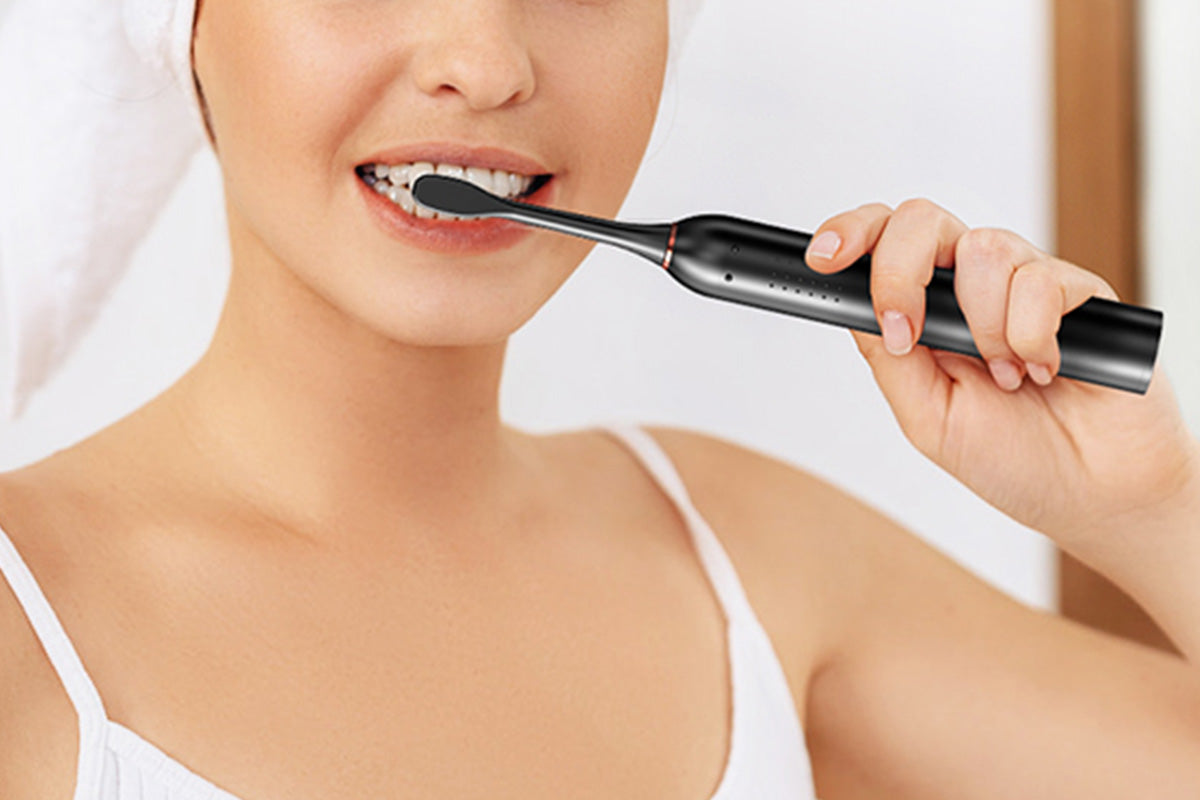 6-Mode Electric Toothbrush with 10 Brush Heads Rechargeable Toothbrush Set for Home Travel