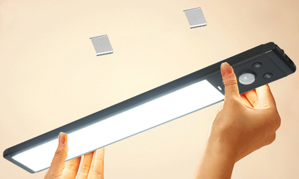 Rechargeable LED Motion Sensor Under Cabinet Light with Digital Display