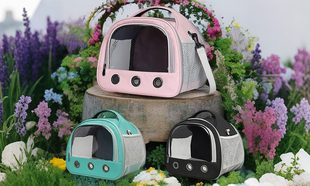 Portable Pig Hamster Rabbit Small Animal Carrier Bag with Window and Strap