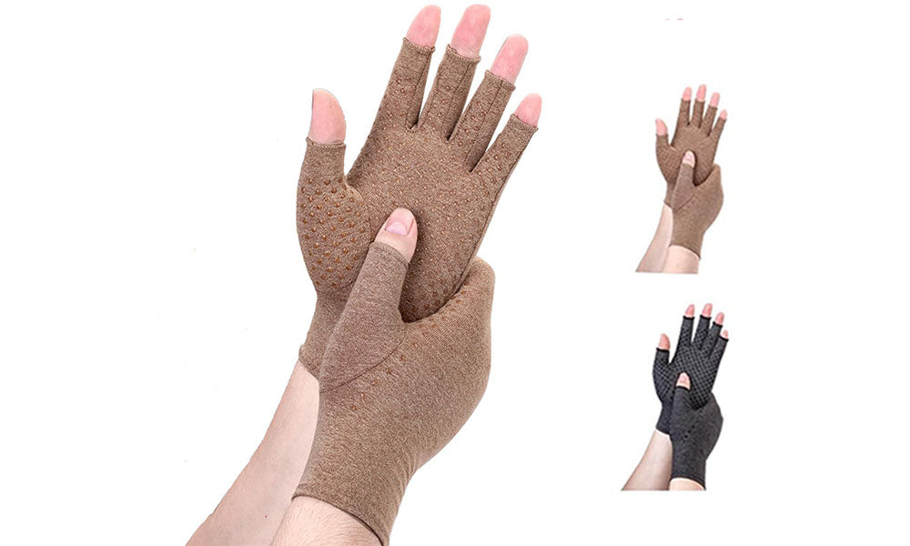 Women Arthritis Compression Gloves Anti-Slip for Hand Pain and Osteoarthritis