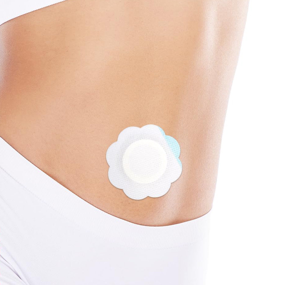 100Pcs Disposable Castor Oil Pack Wraps Self-Adhesive Soft Nonwoven Fabric Wrap for Belly Button Use