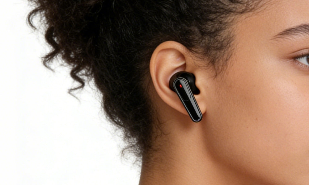 Wireless Bluetooth Earbuds with LED Display Noise Reduction and Touch Control