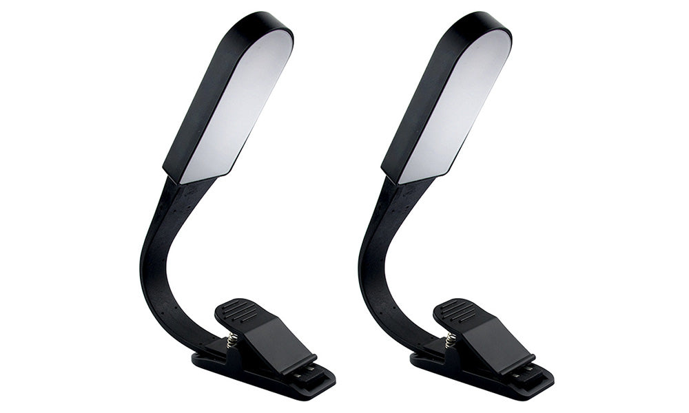 1/2PCS Clip On Book Light USB Rechargeable Reading Light with Touch Control