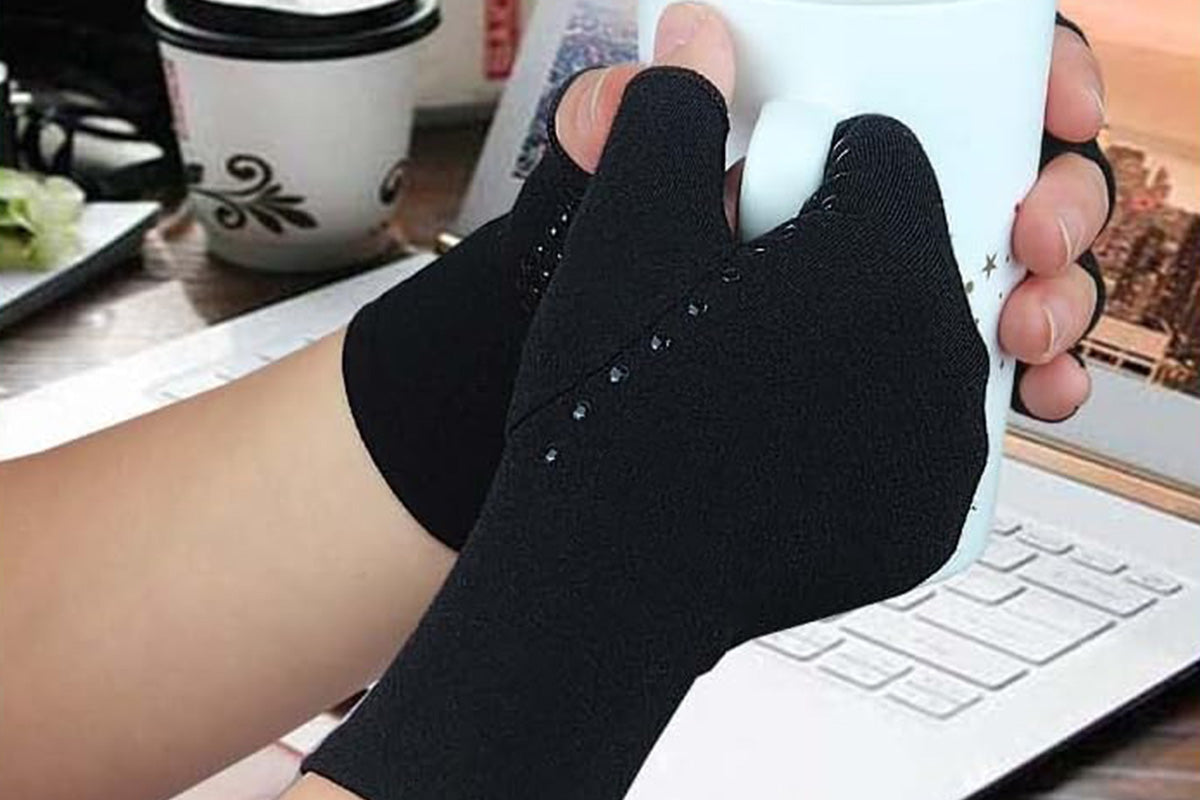 Women Arthritis Compression Gloves Anti-Slip for Hand Pain and Osteoarthritis