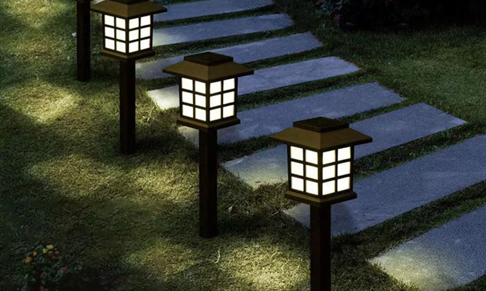 Solar Outdoor Garden Lights Sunflower and House Decorative Light