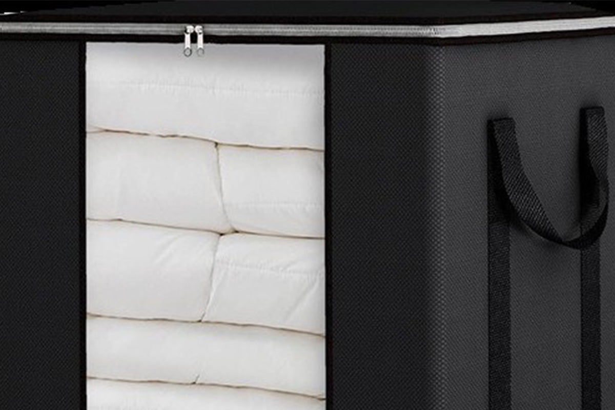 Blanket Storage Bag Extra Large Moving Clothes and Toy Foldable Container 120L