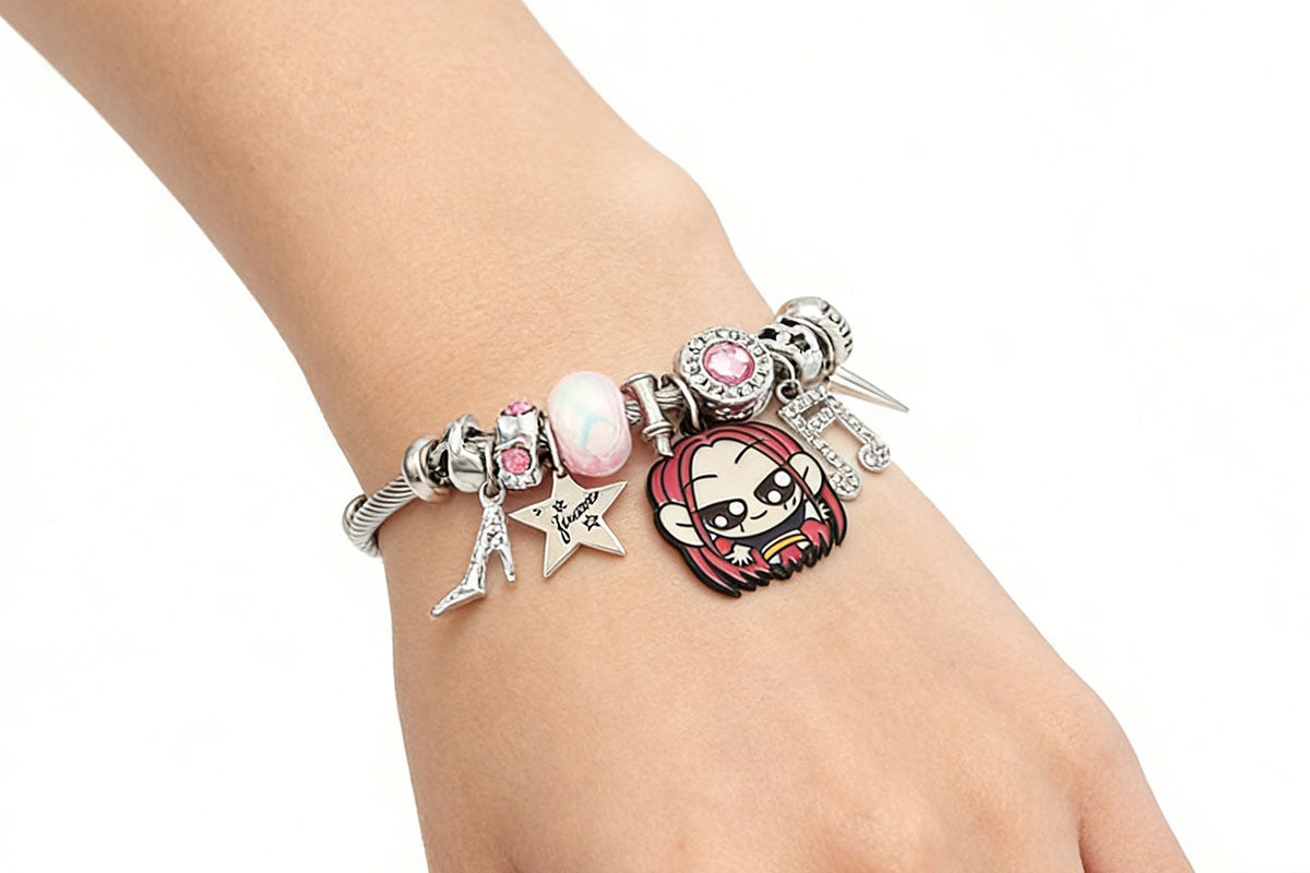 Monster Huntress Inspired Bracelet Character Beaded Charms Chain Wristband