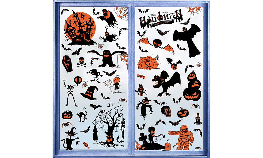 Halloween Static Cling Wall Window Decoration Sticker Set