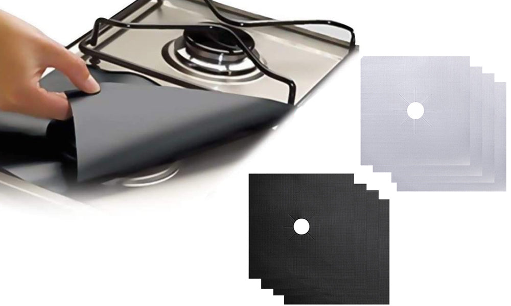 4PCS Non-Stick Reusable Gas Hob Protectors