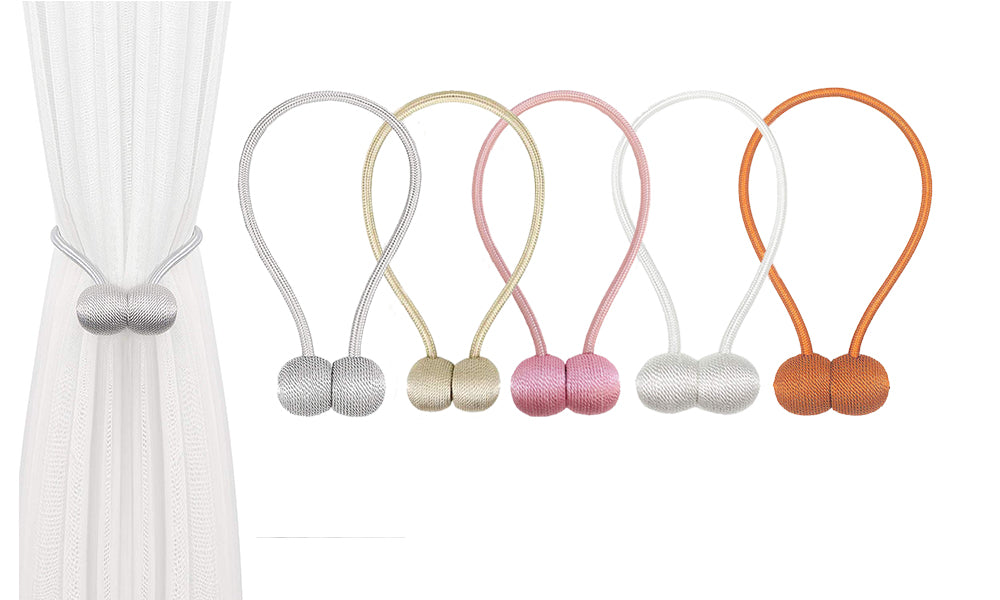 One Pair of Magnetic Curtain Tiebacks