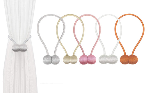 One Pair of Magnetic Curtain Tiebacks