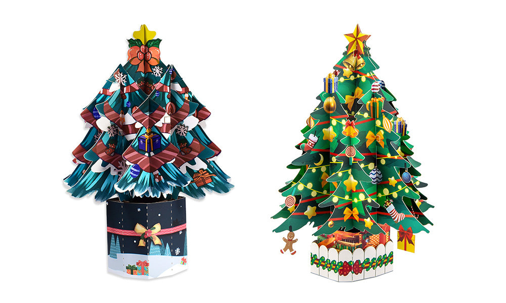 Creative 3D Christmas Greeting Card Tabletop Display