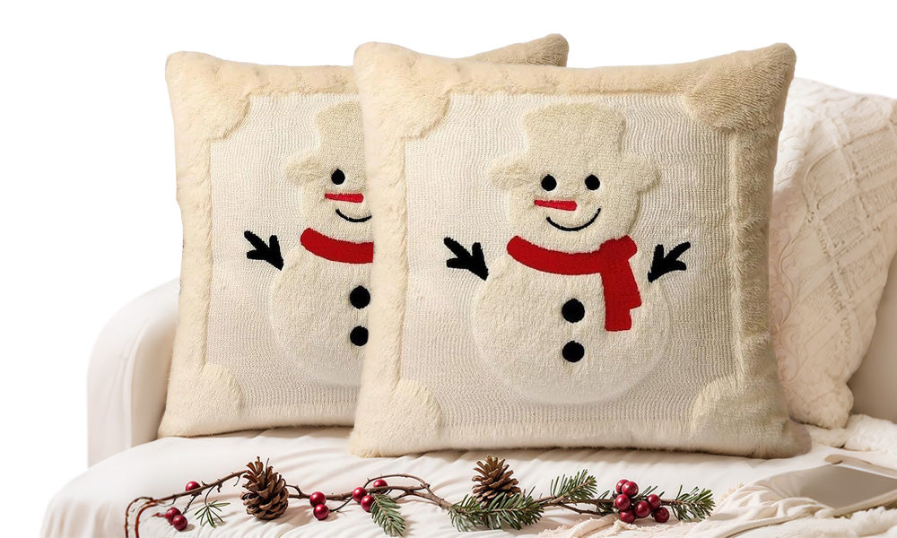 2 PCS Christmas Sofa Bedroom Cushion Pillow Covers
