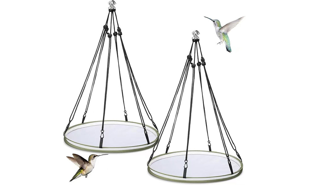 2/4PCS Hanging Bird Feeder Mesh Tray Seed Catcher 40 cm Diameter for Garden Outdoor
