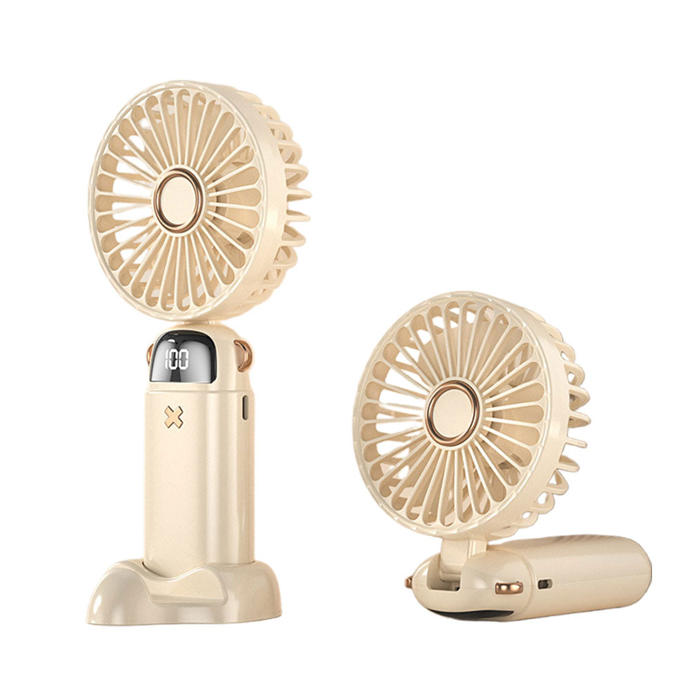 Foldable Handheld Fan With LED Display