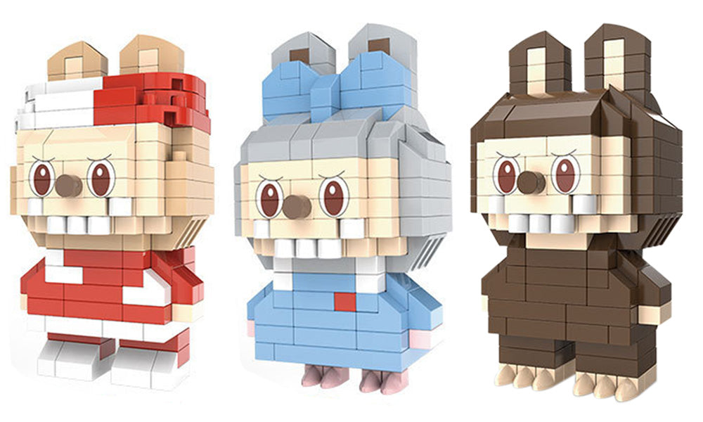 Cartoon Mini Figure Building Blocks Toy Set for Kids