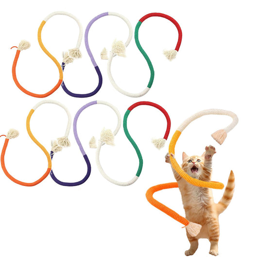 6Pcs Bite-Resistant Cat Bite Rope Kitten Teeth Grinding Sisal Rope