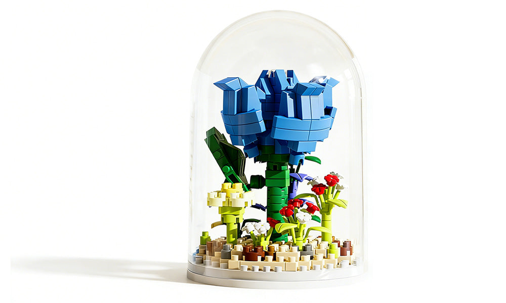Building Block Flower Toy Educational DIY Assembly Set for Home Decoration