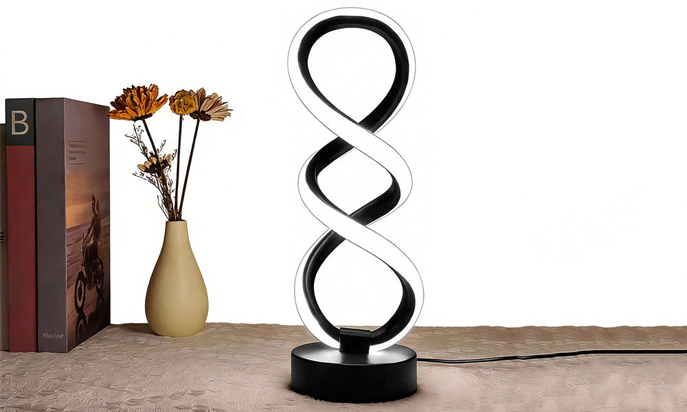 Modern LED Bedside Lamp Dimmable Table Light with USB