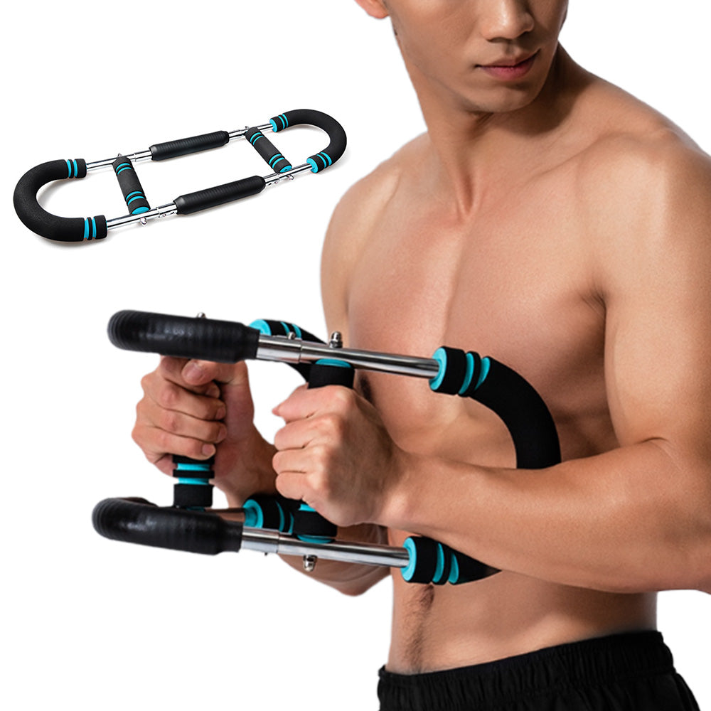 Twister Arm Exerciser Adjustable Spring Workout Bar Portable Home Fitness Equipment