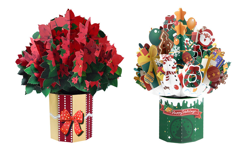 Creative 3D Christmas Greeting Card Tabletop Display