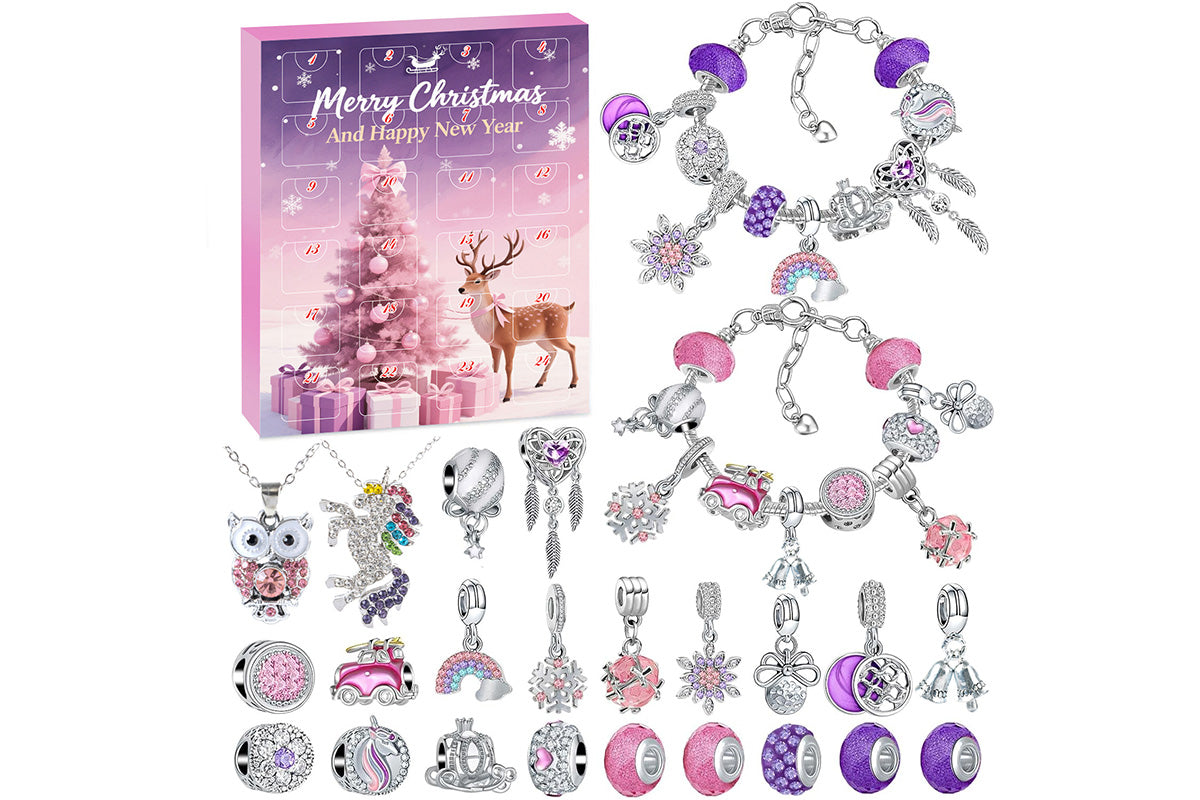 DIY Charm Bracelet Blind Box Jewelry Making Kit Holiday Birthday Gift for Kids Girls Teens