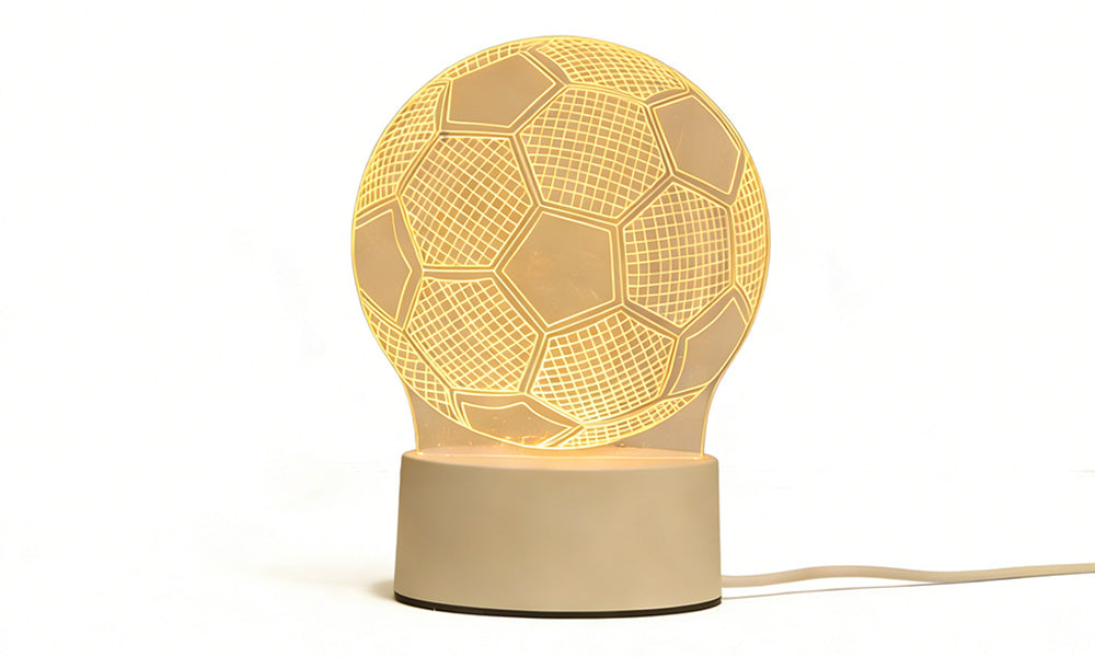 USB LED Sports Night Light Acrylic Table Lamp for Bedroom