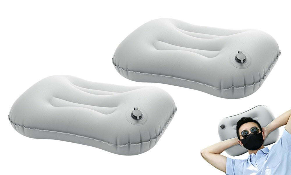 2Pcs Inflatable Travel Pillows Neck Pillows