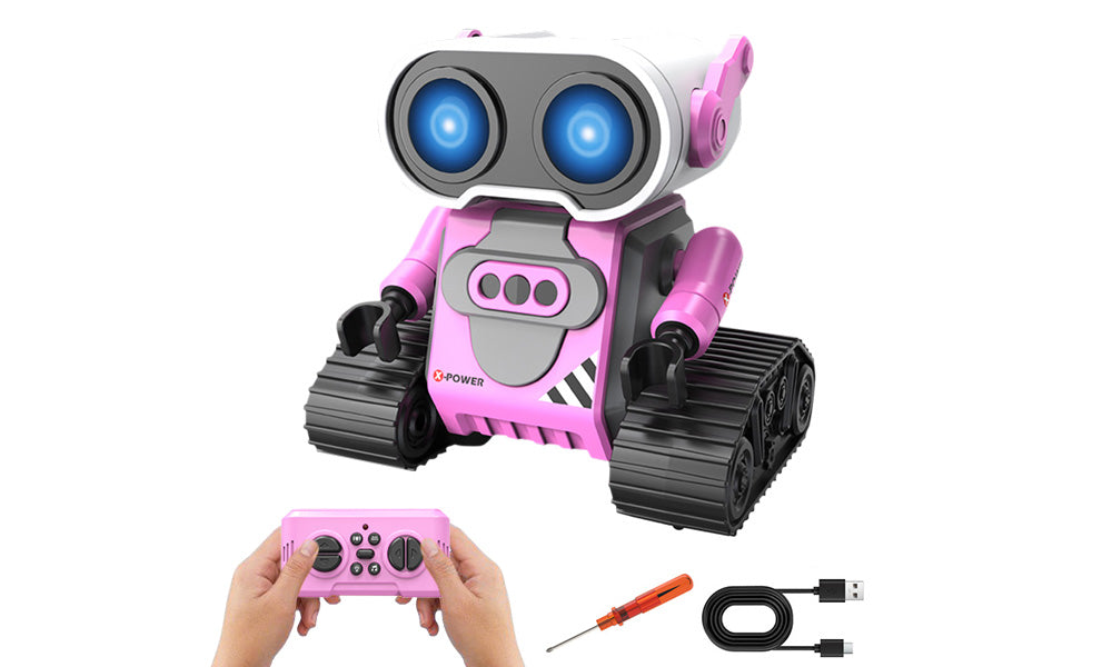 Remote Control Gesture Sensing Robot Toy with LED Light Effects