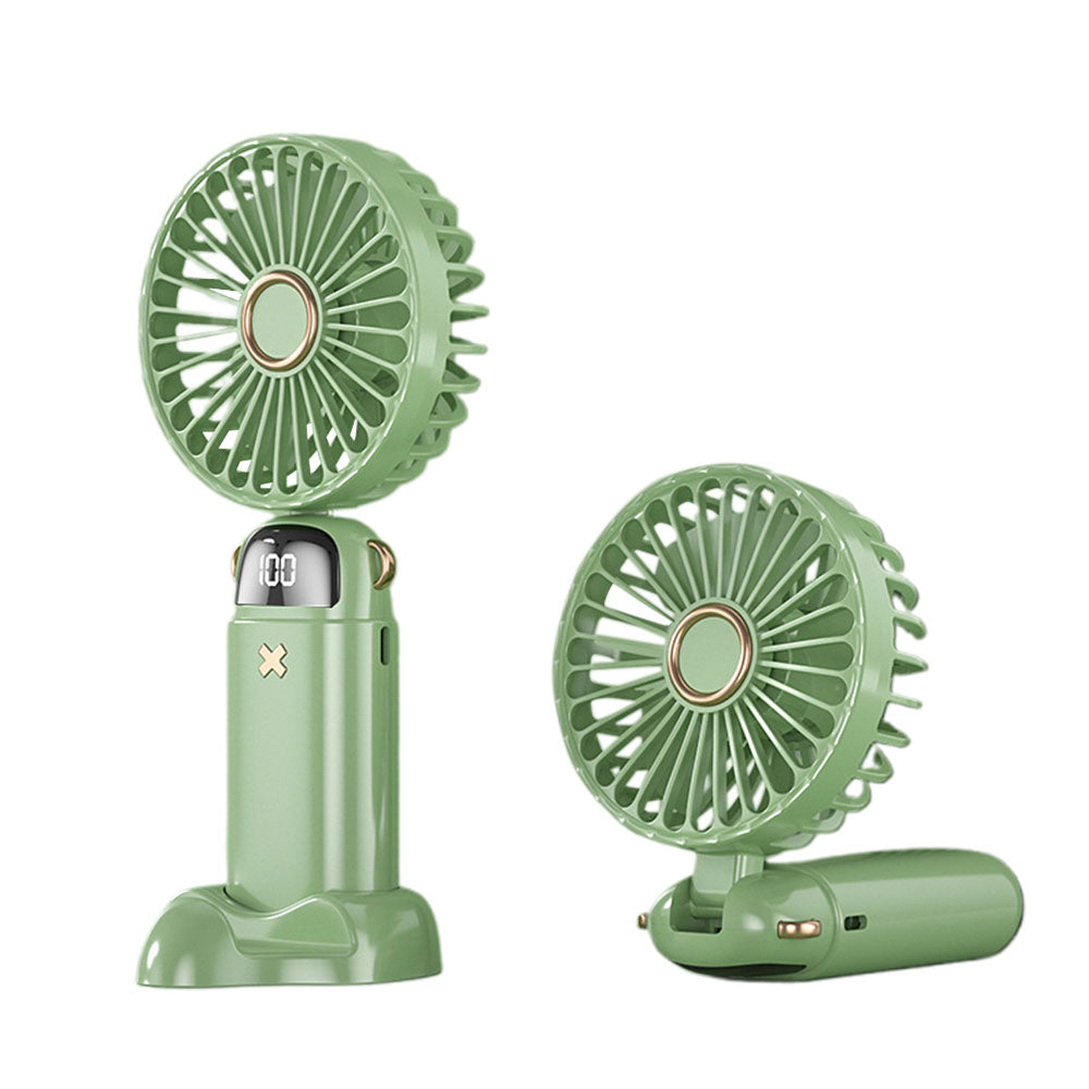 Foldable Handheld Fan With LED Display