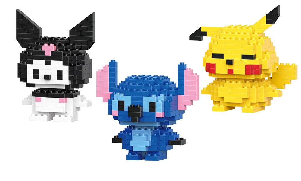 Cartoon Mini Figure Building Blocks Toy Set for Kids