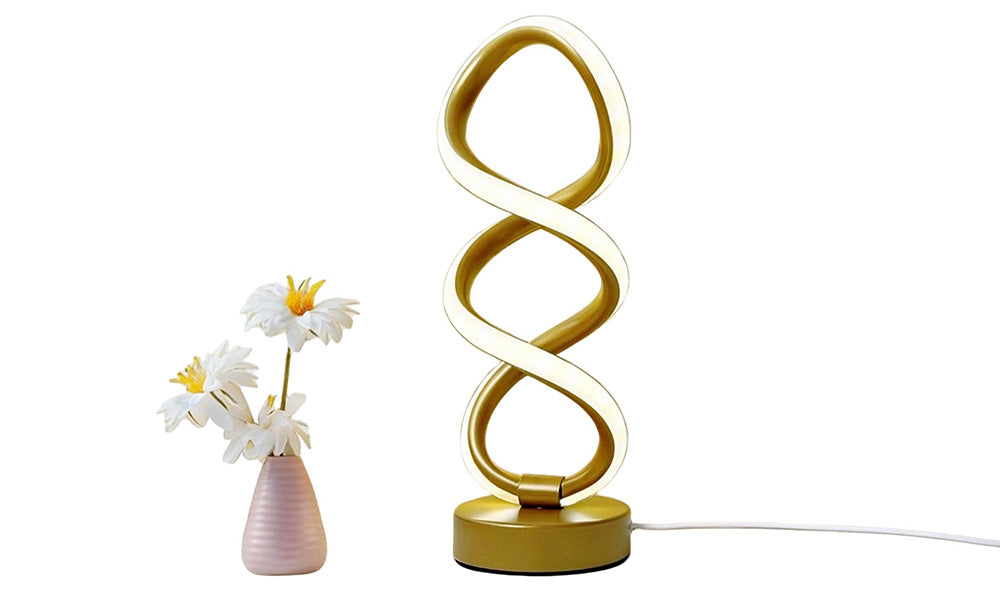 Modern LED Bedside Lamp Dimmable Table Light with USB