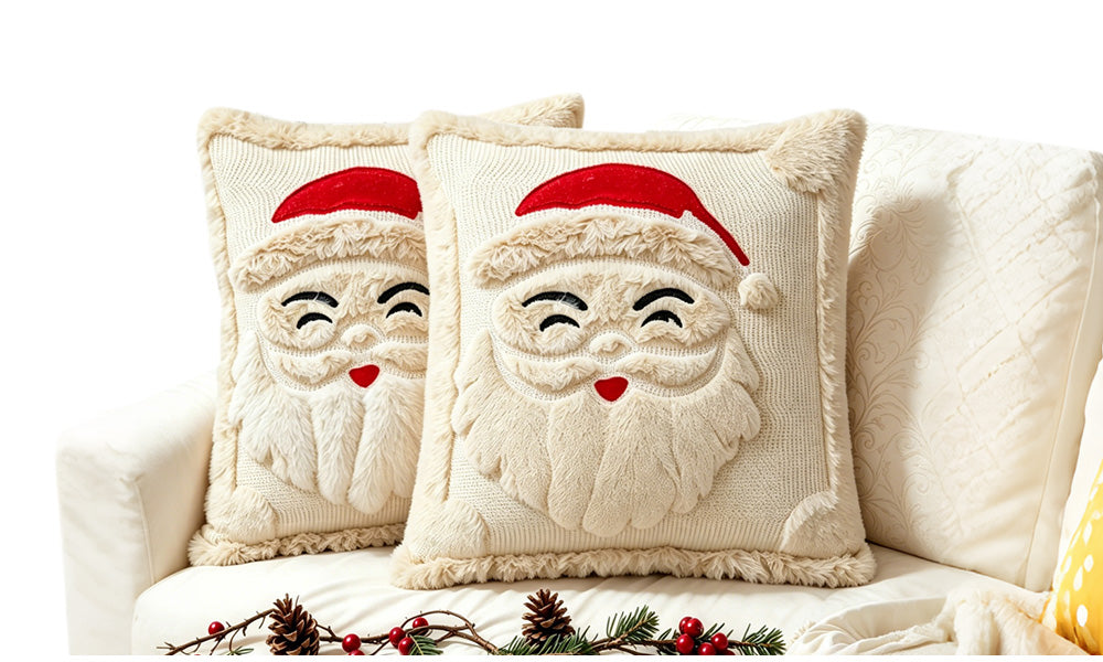 2 PCS Christmas Sofa Bedroom Cushion Pillow Covers