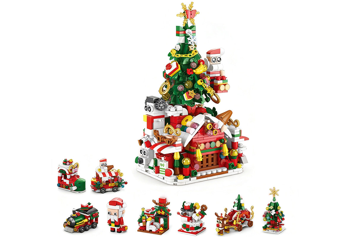 Christmas Tree Ornaments Building Blocks Christmas Santa Nutcracker Xmas Ornament