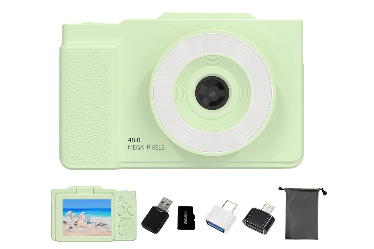 16X Zoom Digital Camera 180 Degree Flip Screen Autofocus Video Camera with 32G Memory Card