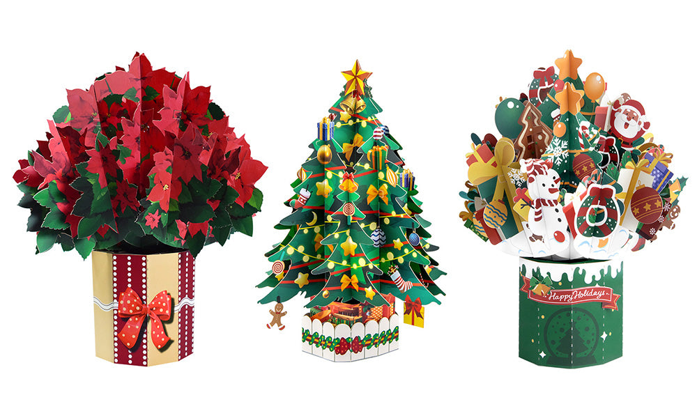 Creative 3D Christmas Greeting Card Tabletop Display