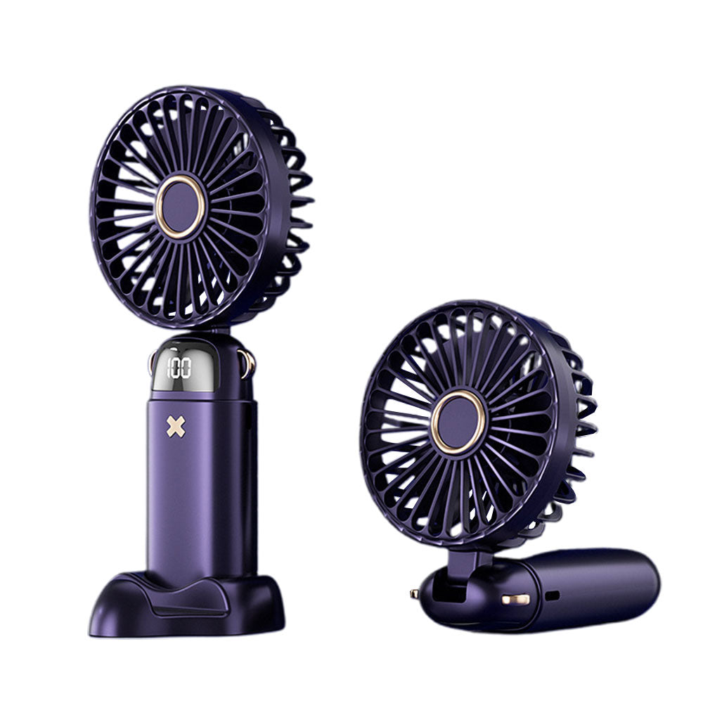 Foldable Handheld Fan With LED Display