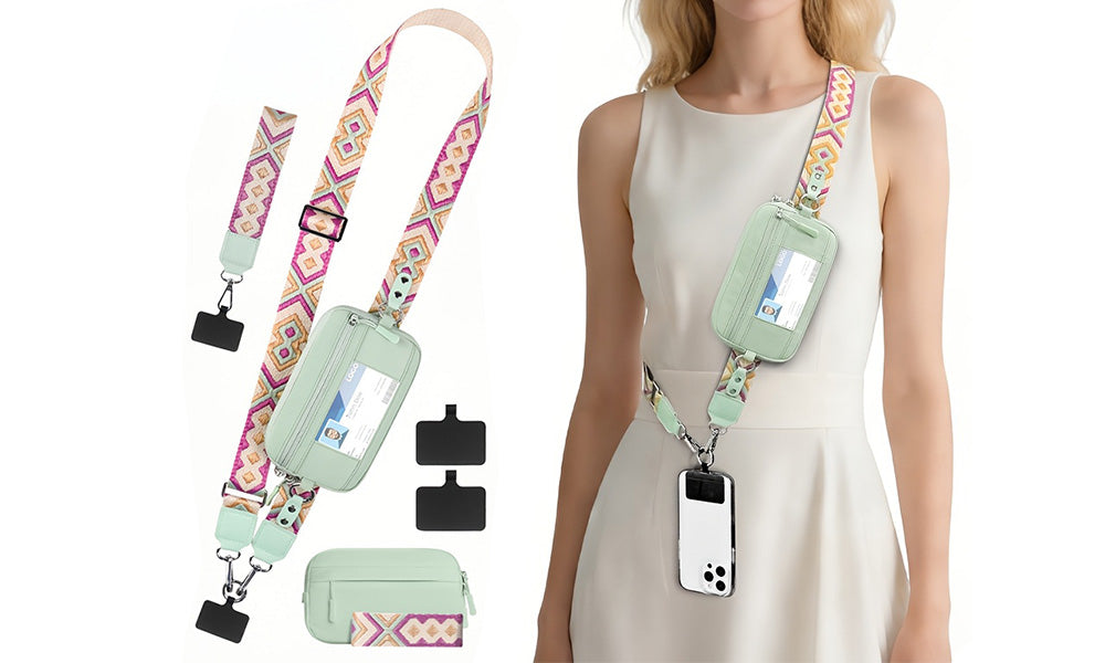 Phone Lanyard with Small Bag Adjustable Shoulder Strap