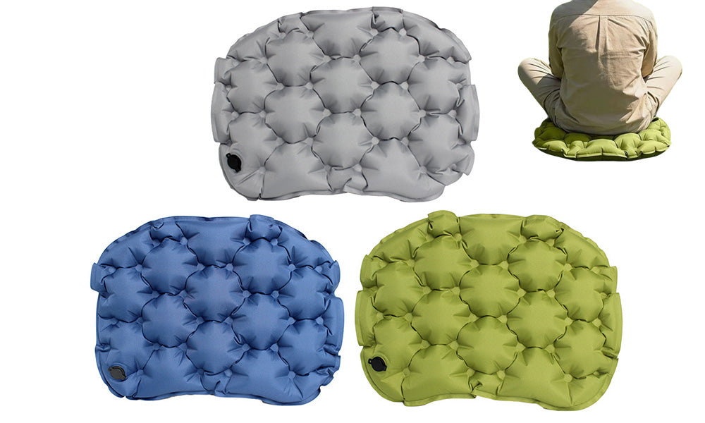3 PCS 5cm Thick Portable Inflatable Seat Cushions for Outdoor Travel