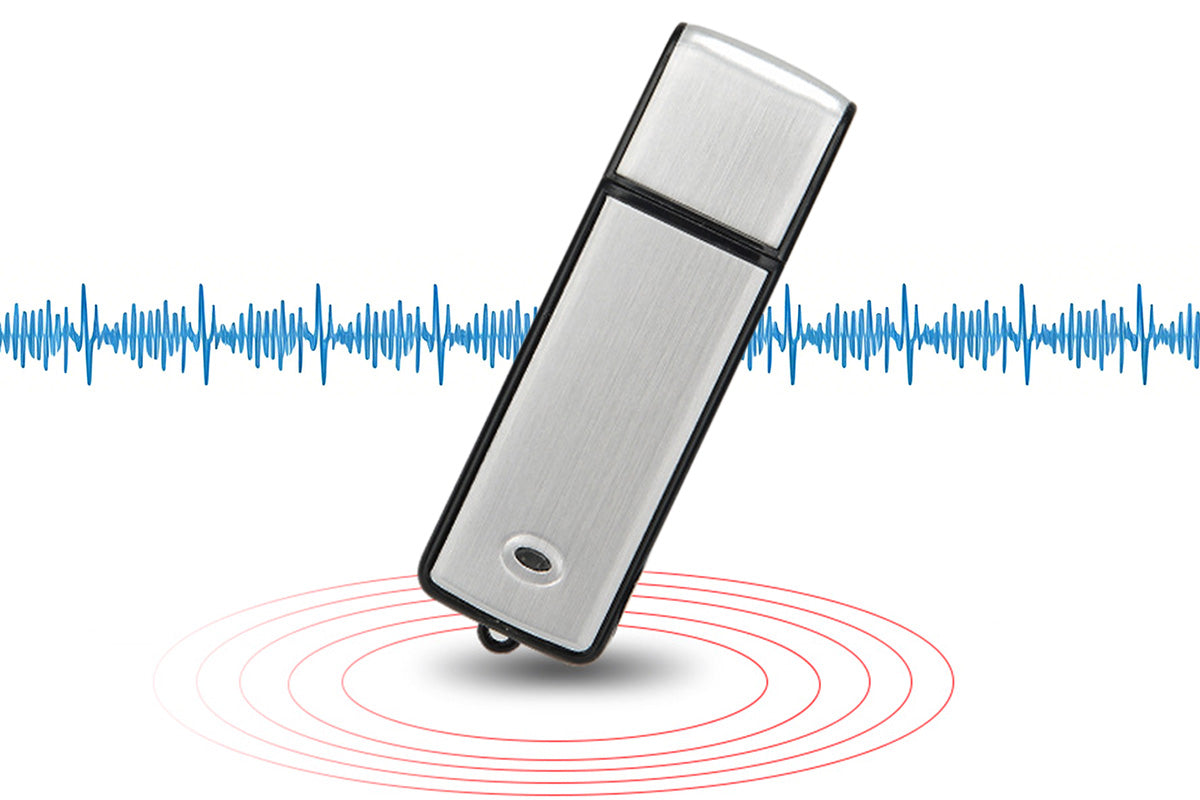 8GB Voice Recorder USB Drive with Voice Activated Recording for Meetings Lectures
