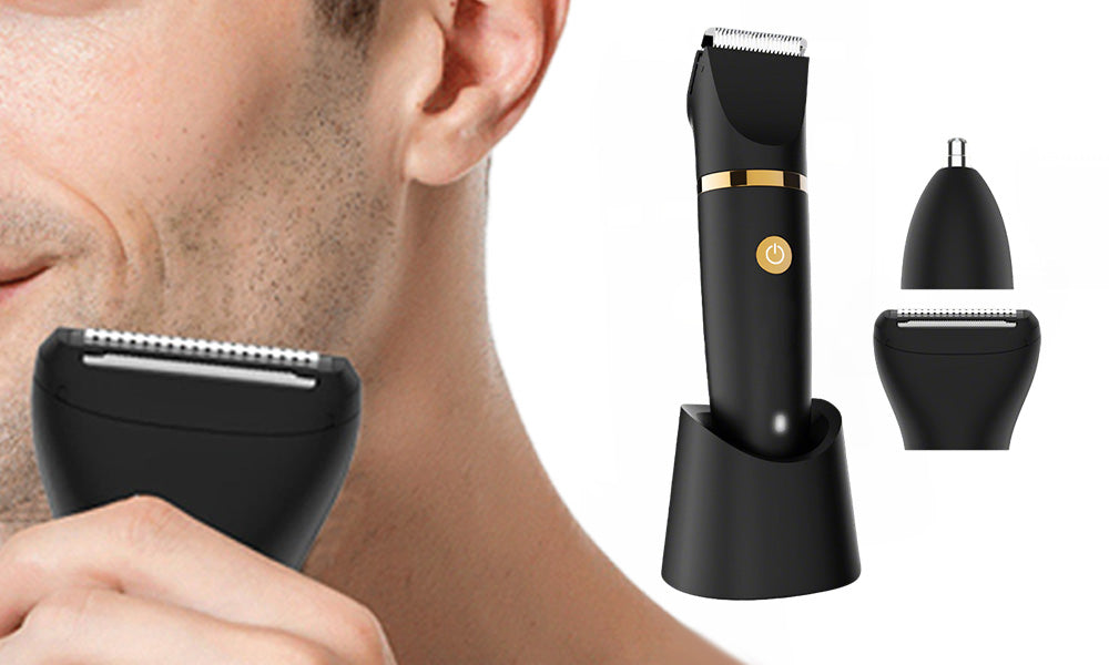 Mens Three in One Electric Shaver Trimmer for Home Grooming