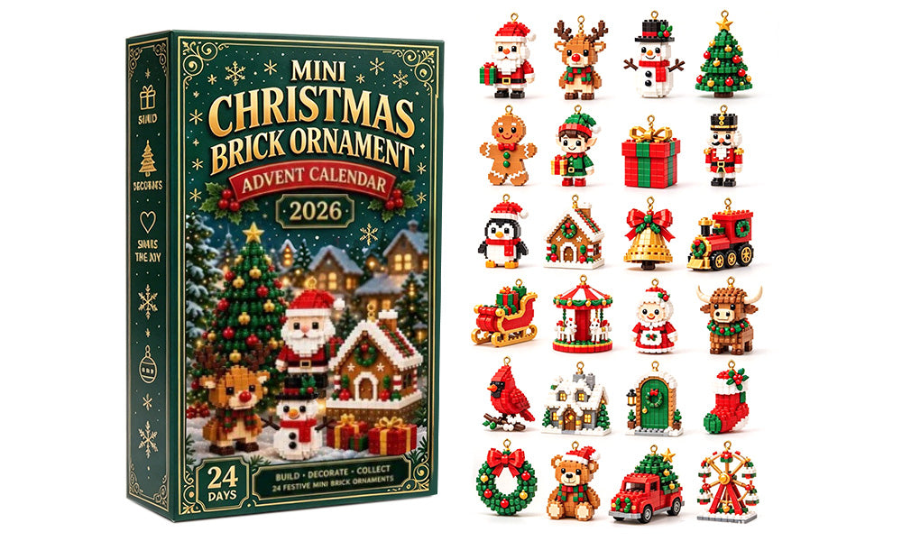 24 Day 3D Mini Christmas Advent Calendar Ornaments