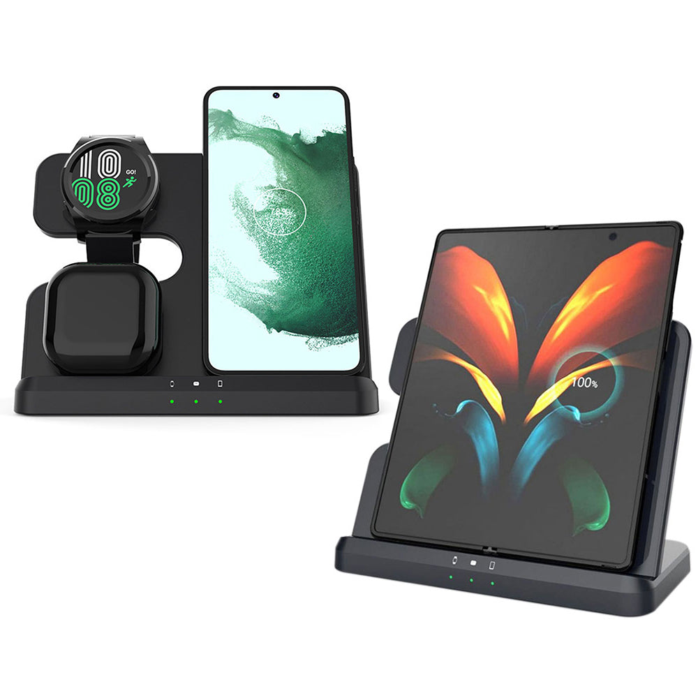 3 in 1 Wireless Fast Charging Station for Android iOS