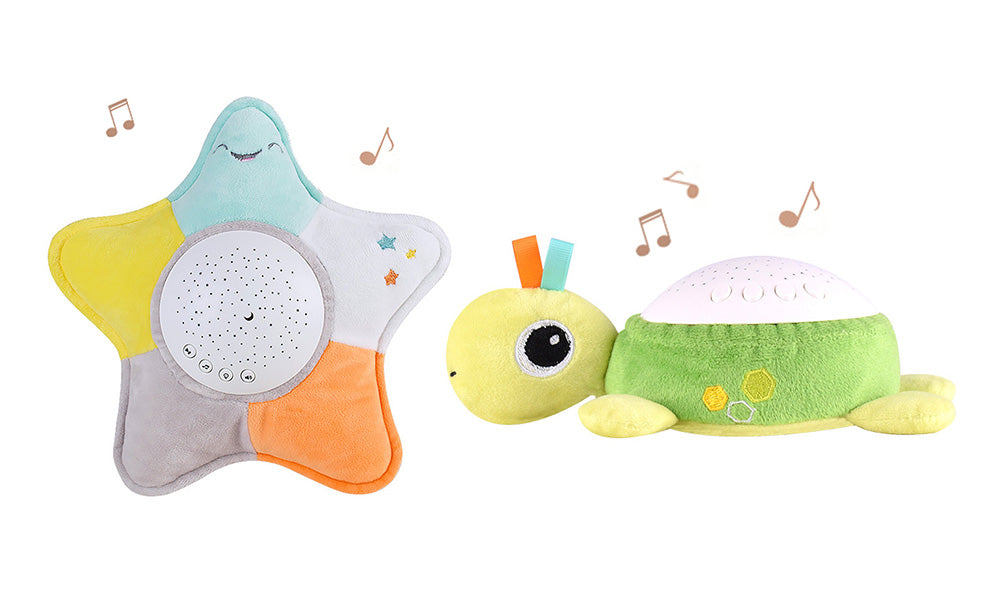 Kids Projection Night Light Soothing Music Plush Toy for Sleep