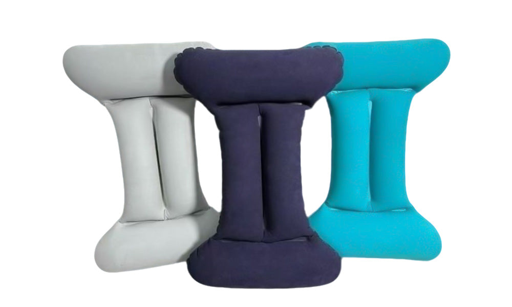 3 PCS H Shaped Hand Pump Inflatable Lumbar Support Cushions
